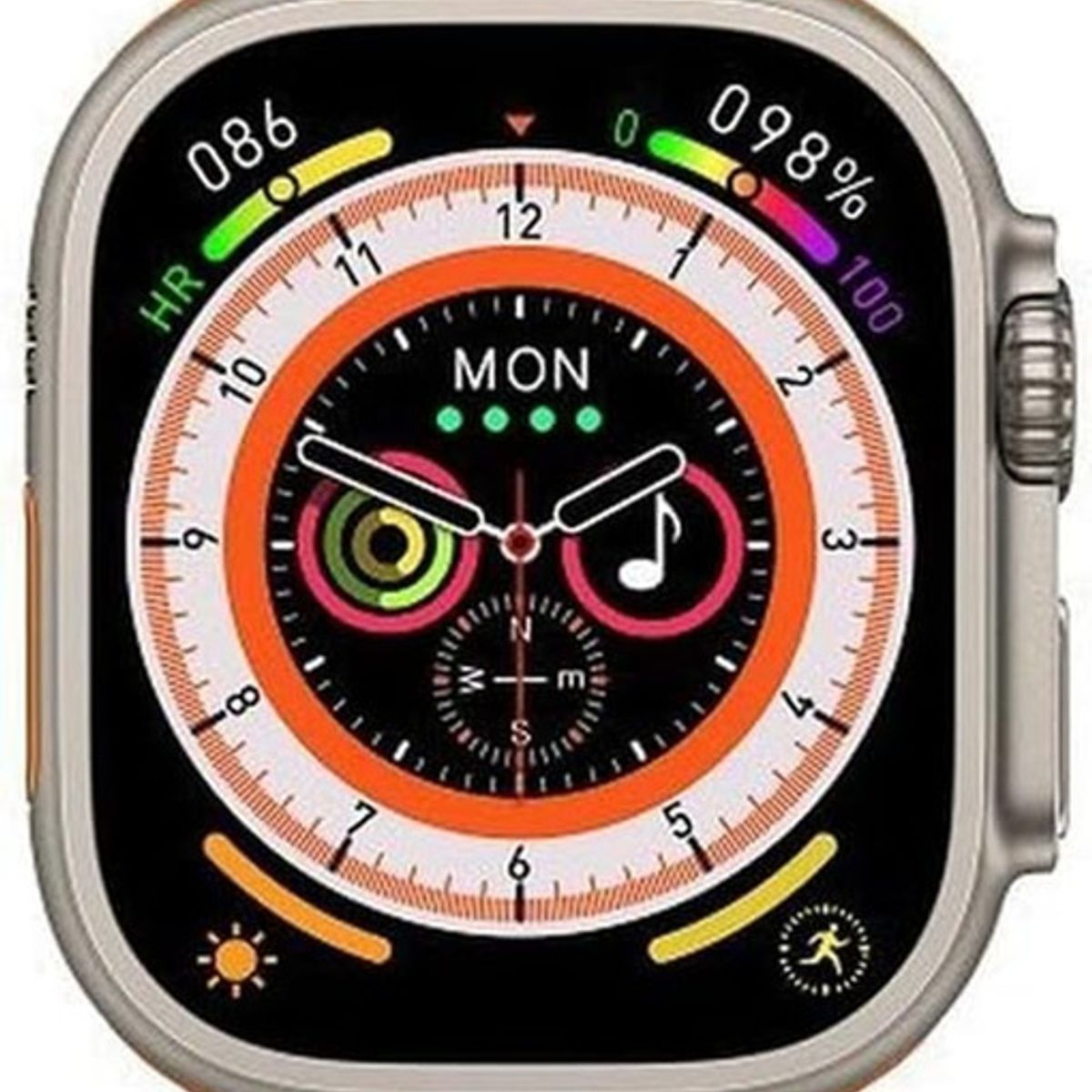 GENERICO - Smartwatch KW23 ULTRA 3 3 Correas Plata