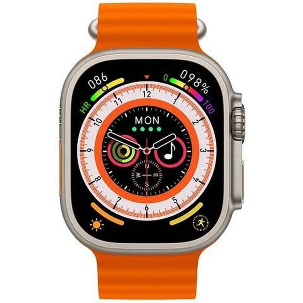 GENERICO - Smartwatch KW23 ULTRA 3 3 Correas Plata