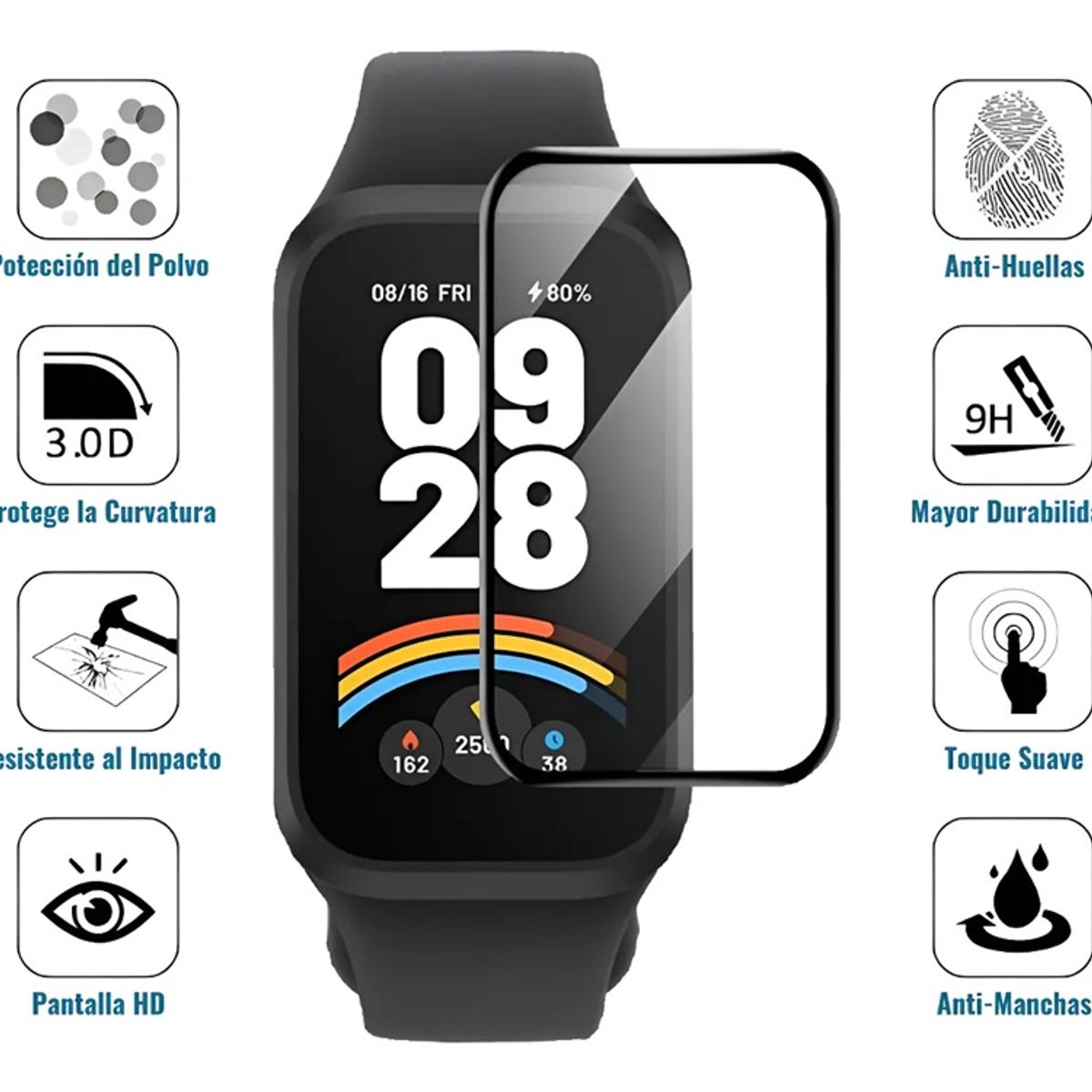 GENERICO - Protector de pantalla para Xiaomi Band 9