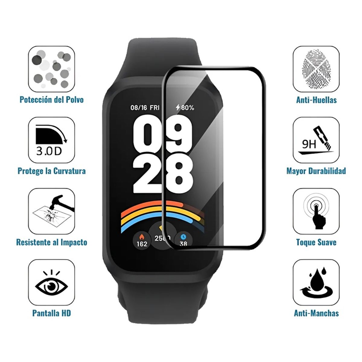 GENERICO - Protector de pantalla para Xiaomi Band 9
