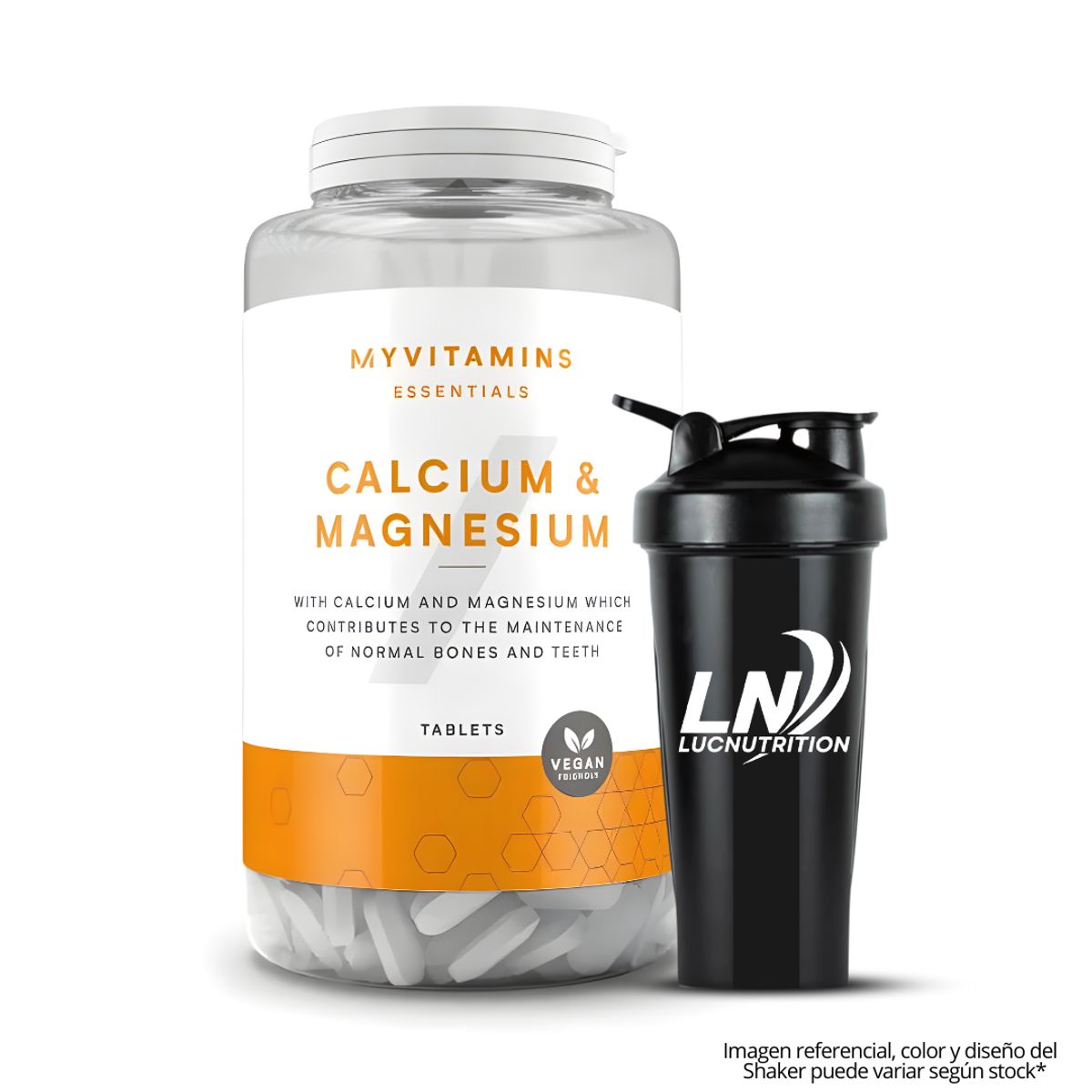 MYPROTEIN - Calcio y Magnesio MyProtein - 90 tabletas + Shaker