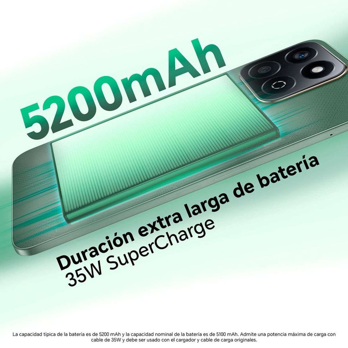 HONOR - SMARTPHONE HONOR PLAY 9T 16GB RAM 8GB +8GB EXT+ 256GB ROM CAMARA 108MPX 677 QUALCOMM  GREEN