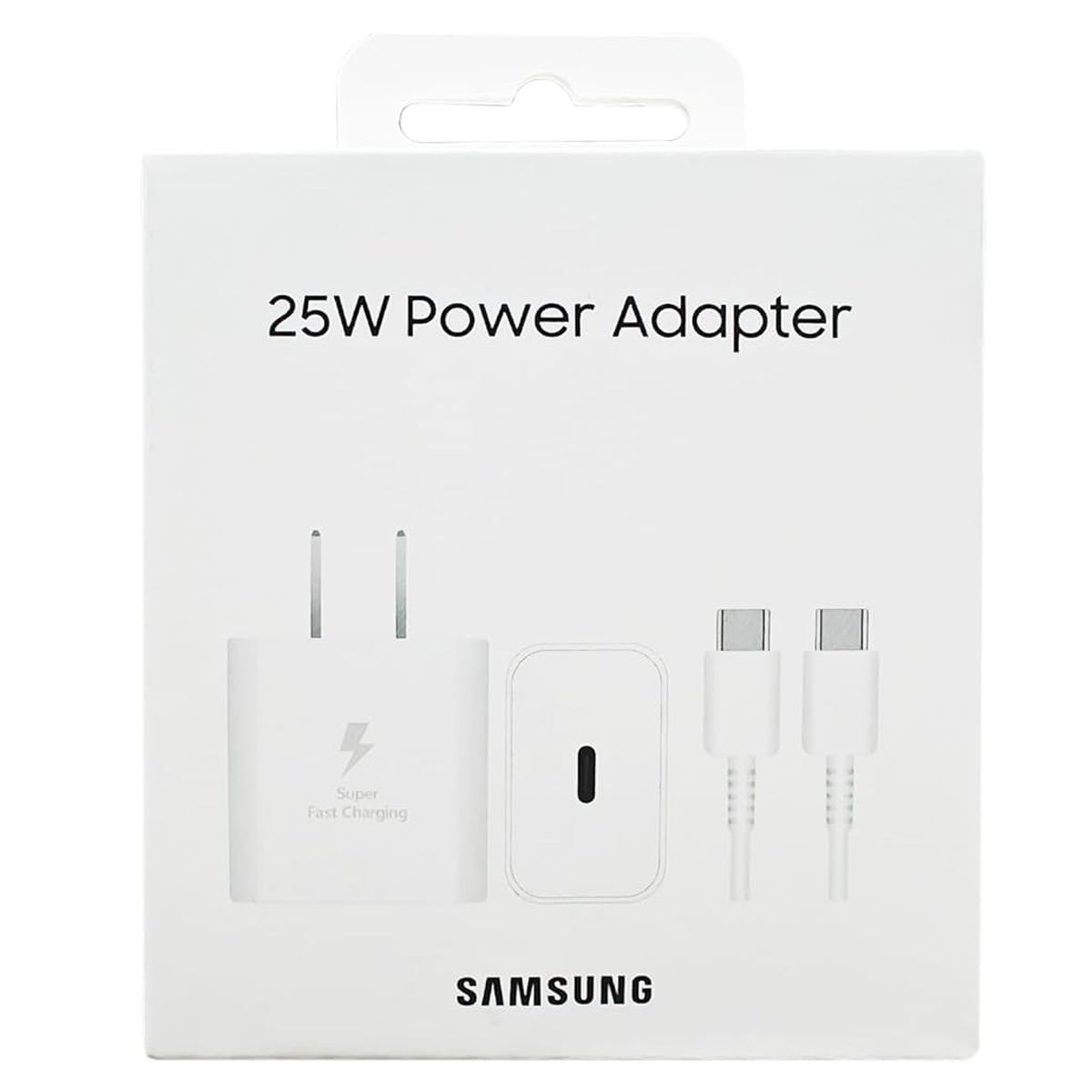 SAMSUNG - Cargador Samsung 25W GAN Con Cable Galaxy S23 FE - Blanco