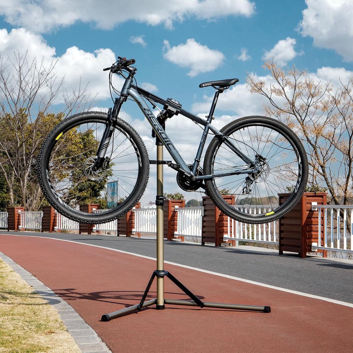 Atril Bicicleta Soporte Para Bicicleta Mantención Ajustable, marca U BUY - Foto 2