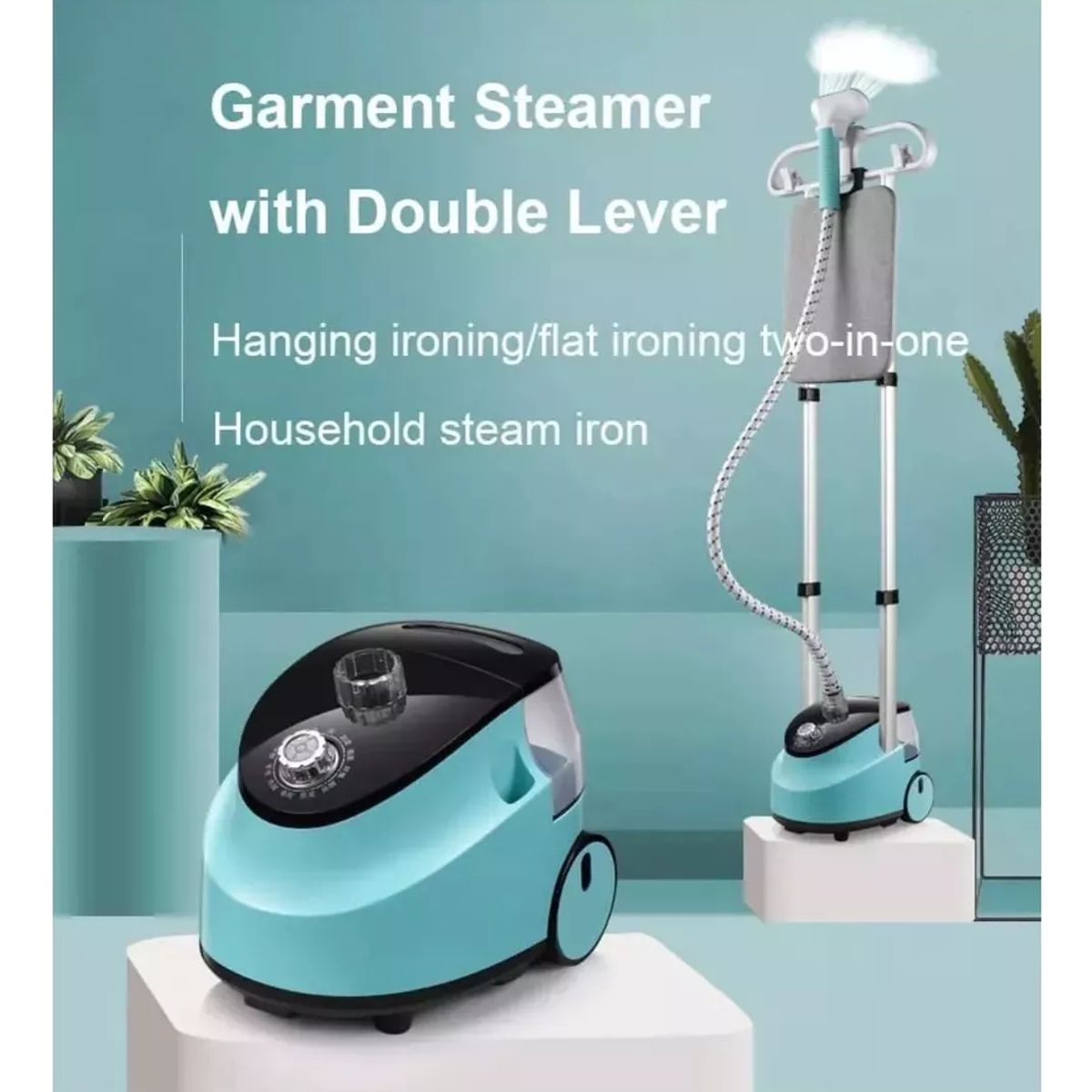 U BUY - Planchas A Vapor Vertical 2 Celeste 200w Domestico