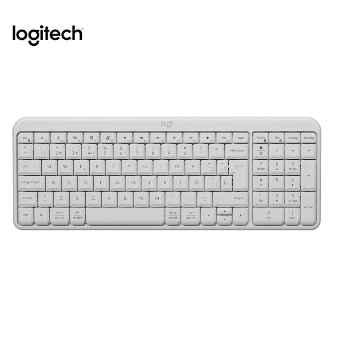 LOGITECH - KIT TECLADO Y MOUSE LOGITECH K250 MOUSE M240 BT INALÁMBRICO BLANCO