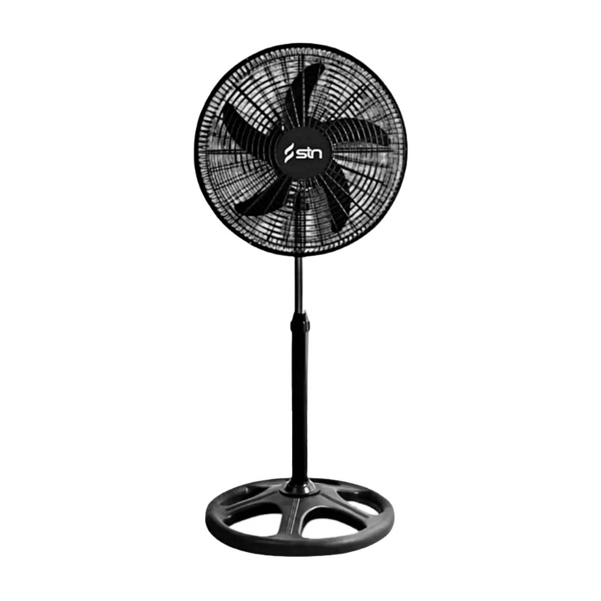 GENERICO - Ventilador Grande Giratorio Aspas 16 Pedestal Negro
