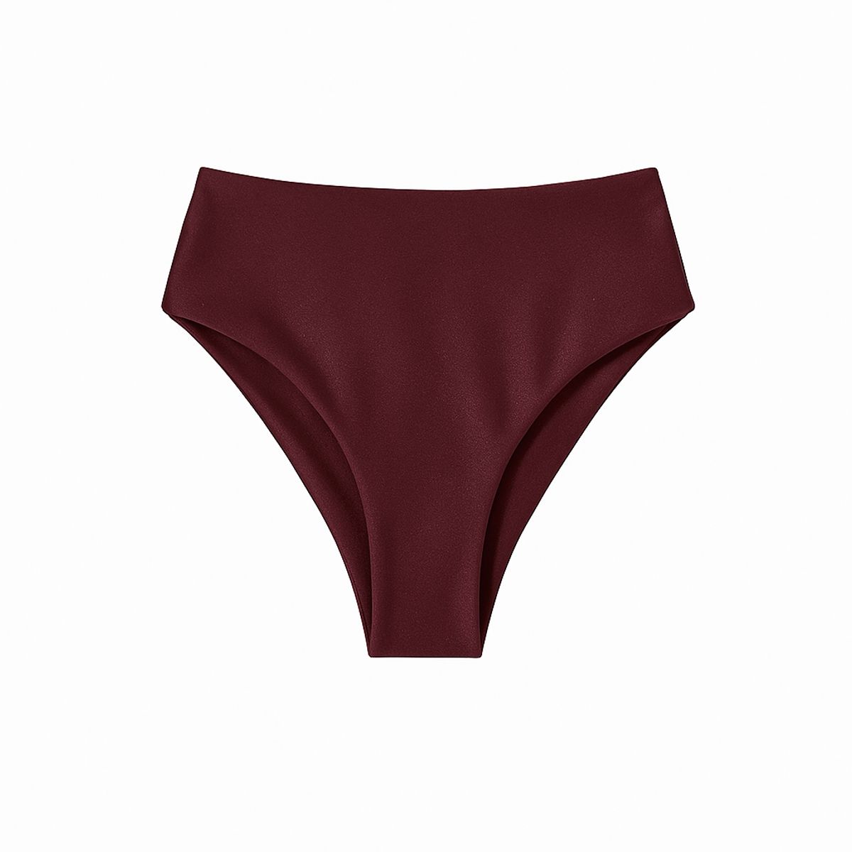 SOLARY - Calzon de Bikini Bottom Básico Tiro Alto Vino