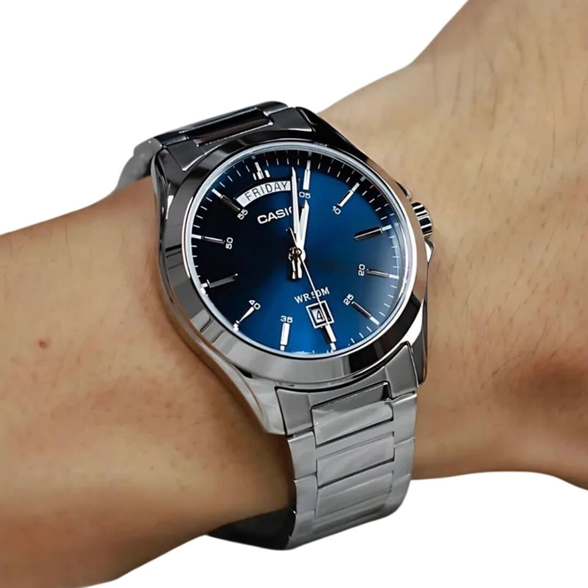 CASIO - Reloj Casio MTP-1370D-2A2VDF Hombre Acero Plateado