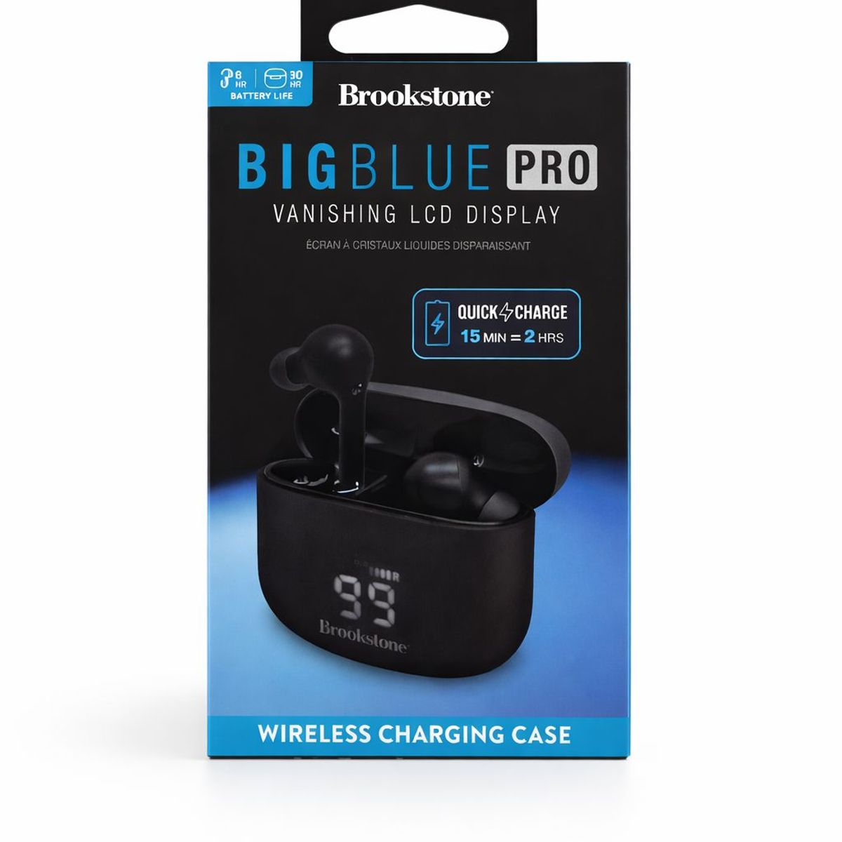 Audífonos Bluetooth Brookstone Big Blue Pro con Cancelación de Ruido y Pantalla LCD, marca GENERICO - Foto 2