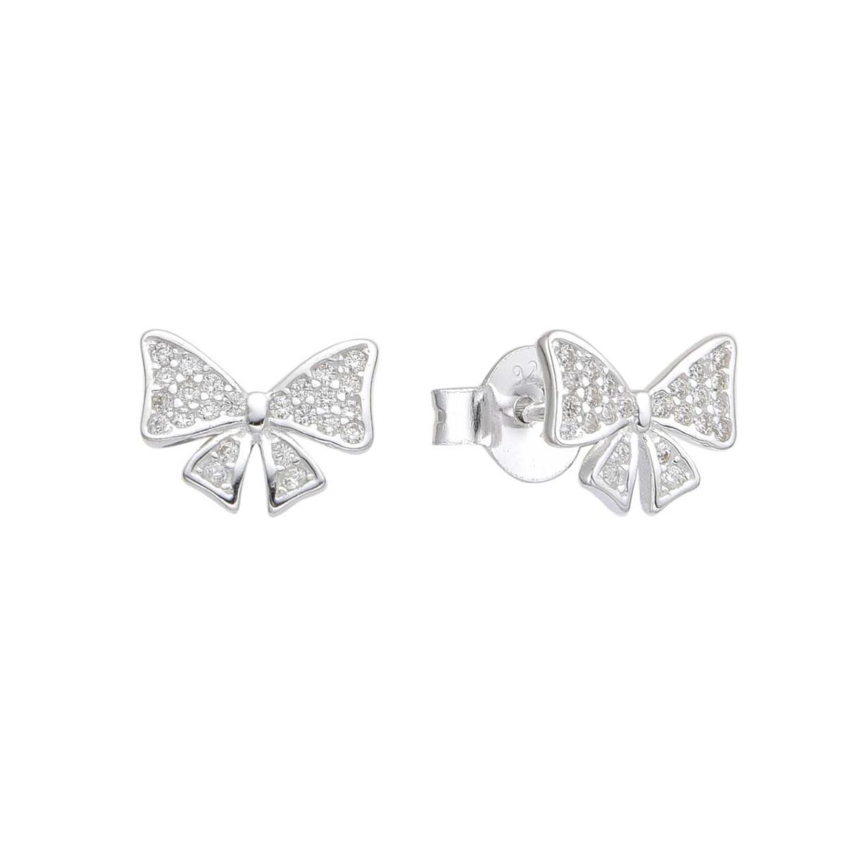 SANTORAL - Aretes Lazo Brillos - Plata