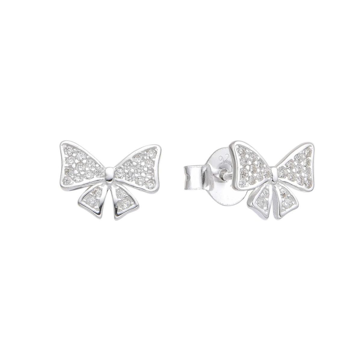 SANTORAL - Aretes Lazo Brillos - Plata