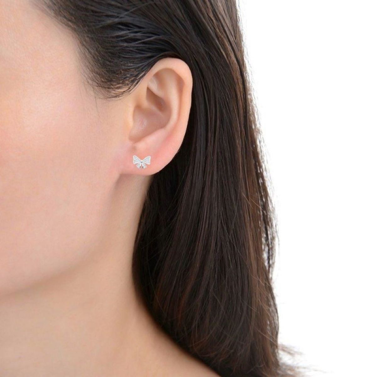SANTORAL - Aretes Lazo Brillos - Plata