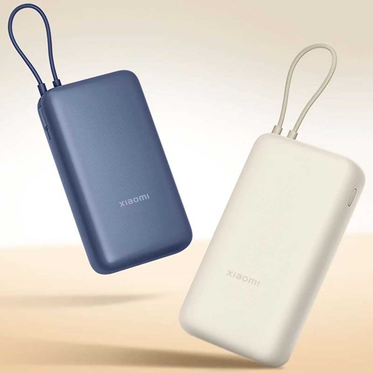 XIAOMI - Power Bank Xiaomi 20000mah 33w Carga Rapida cable Integrado - Azul