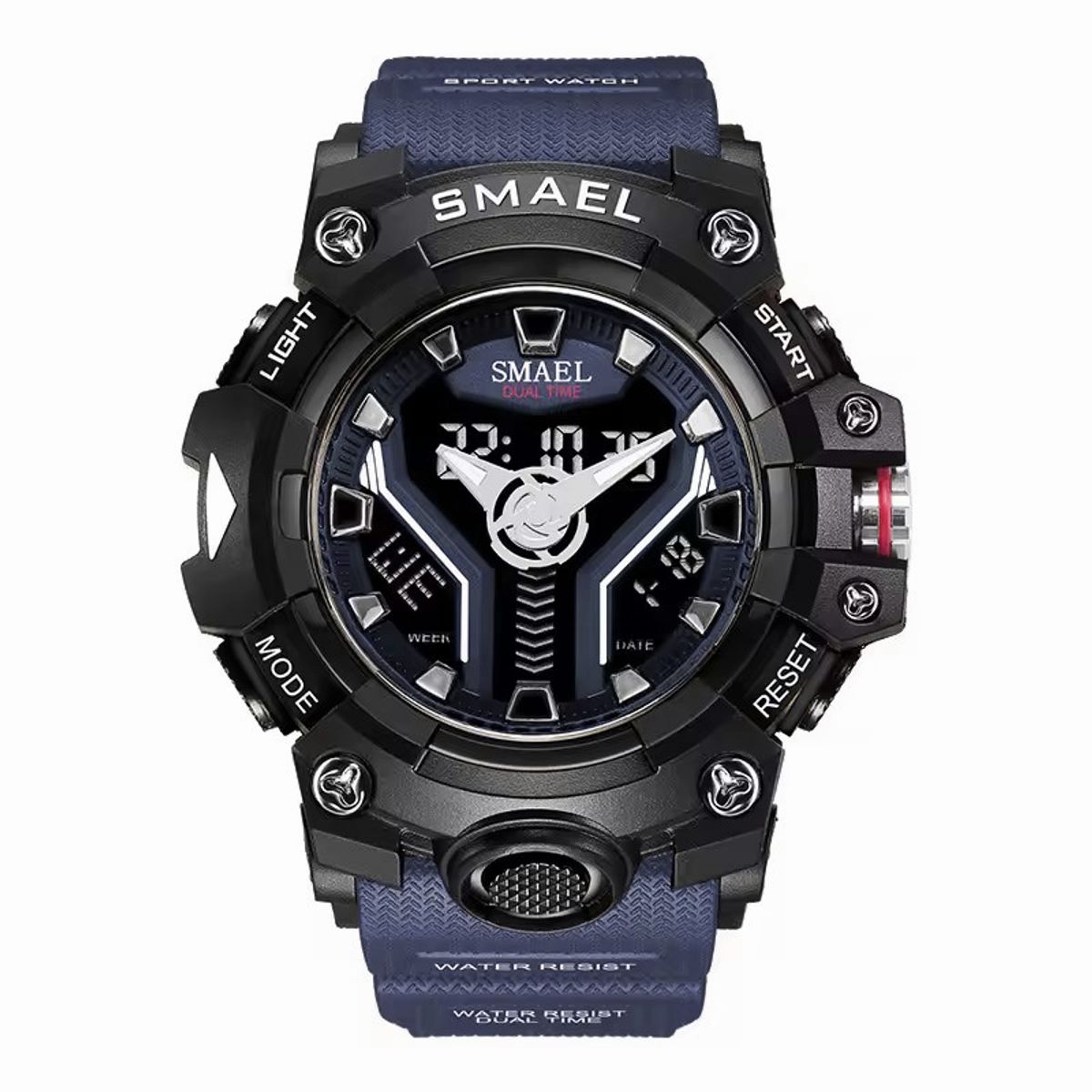 SMAEL - Reloj Deportivo SMAEL 8075 Analogo-Digital Azul