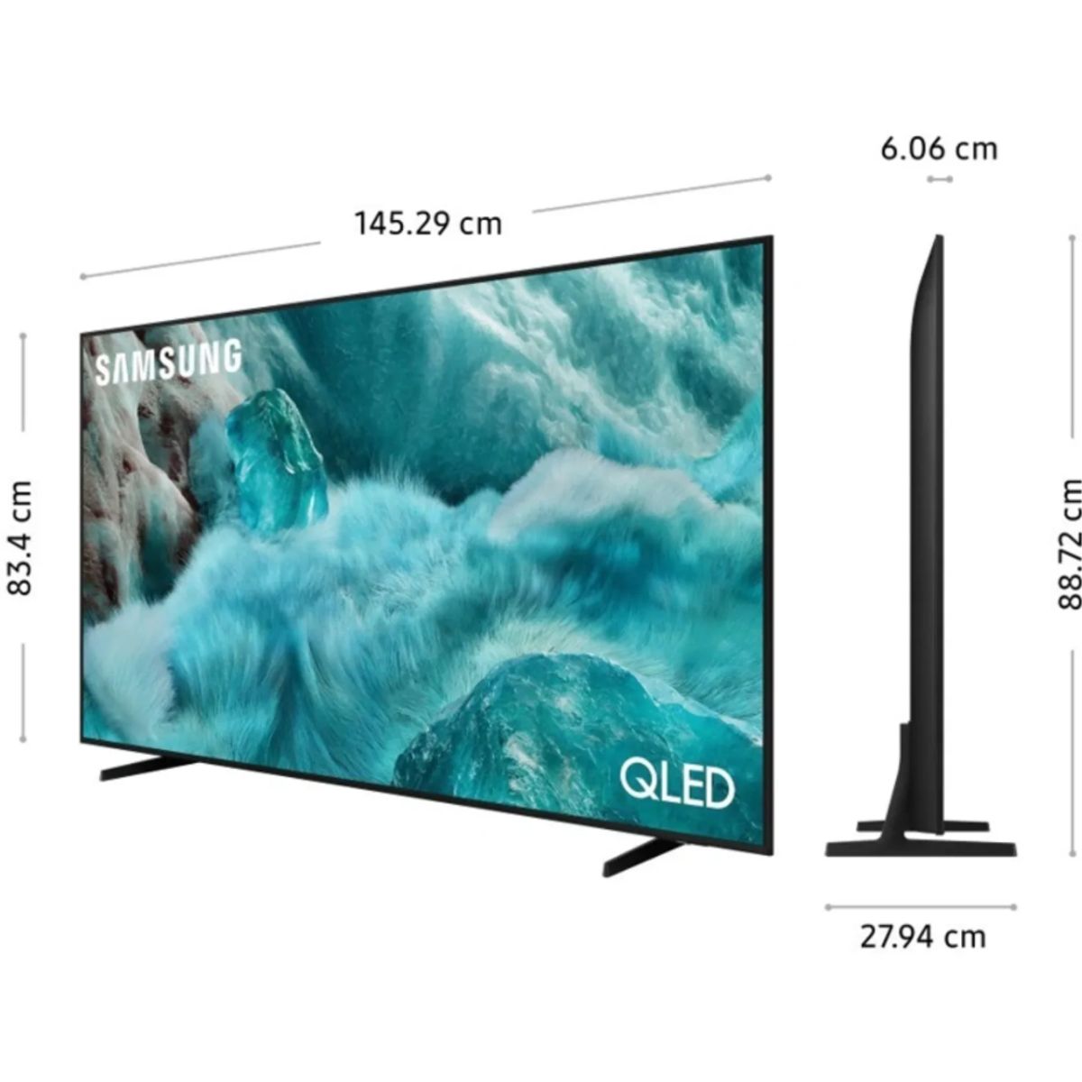 SAMSUNG - Televisor Samsung Smart TV 65 QLED 4K UHD QN65Q7FAAGXPE 2025 + Antena Digital