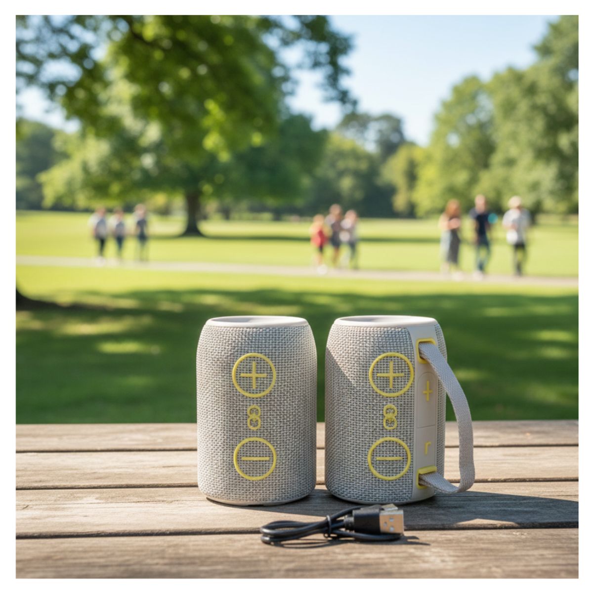 GENERICO - PARLANTE KMS 808 BEIGE INALÁMBRICO