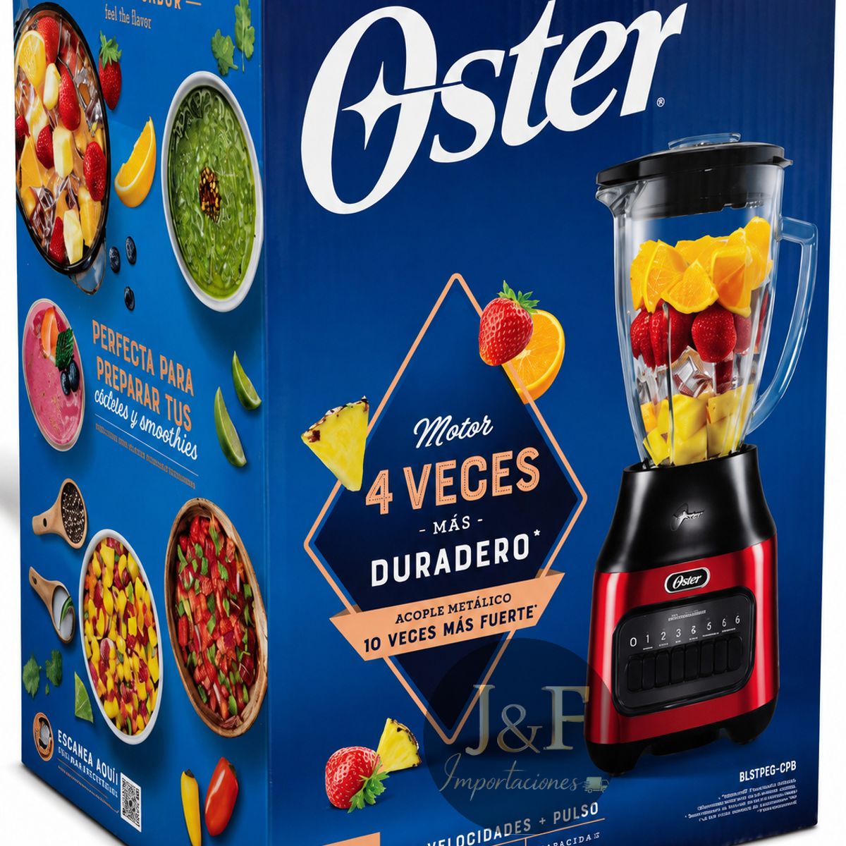 OSTER - Licuadora Oster BLSTPEG-CPB 6 Velocidades+ pulse de 1.5L