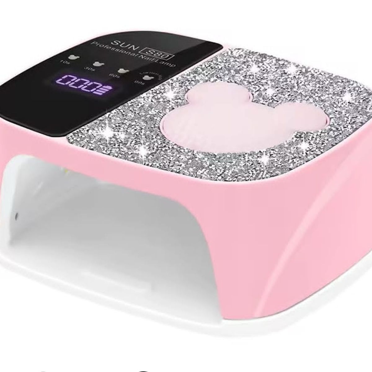 GENERICO - NAIL LAMPARA DE UÑAS DE 168W  MOD SUN80 ROSA O NEGRO