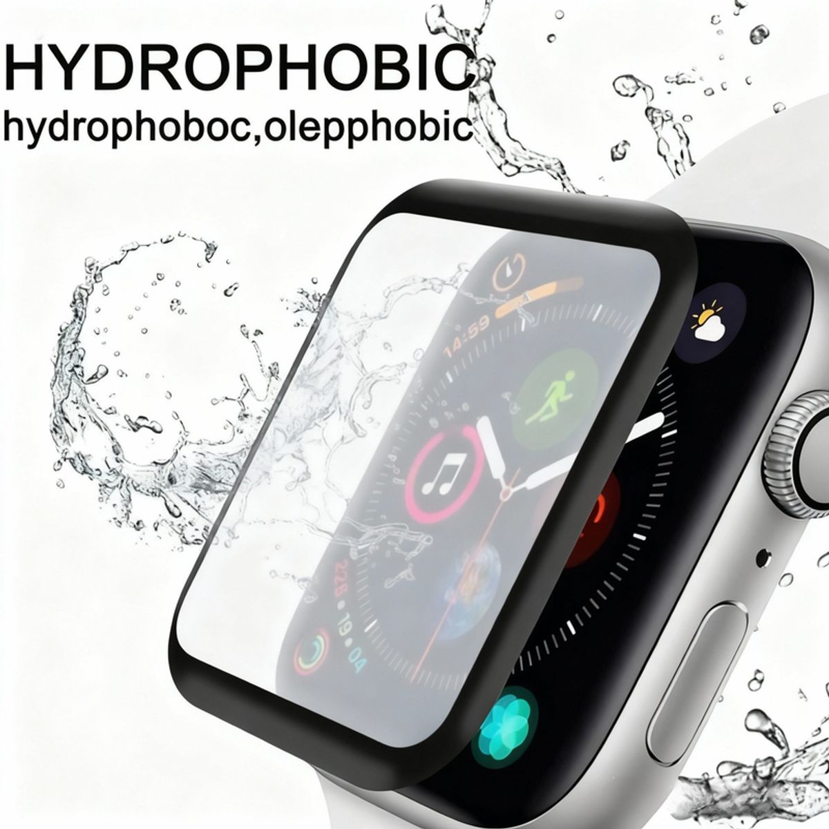 SHIELD - Mica Protector de Cerámica Mate para Apple Watch SE 44mm