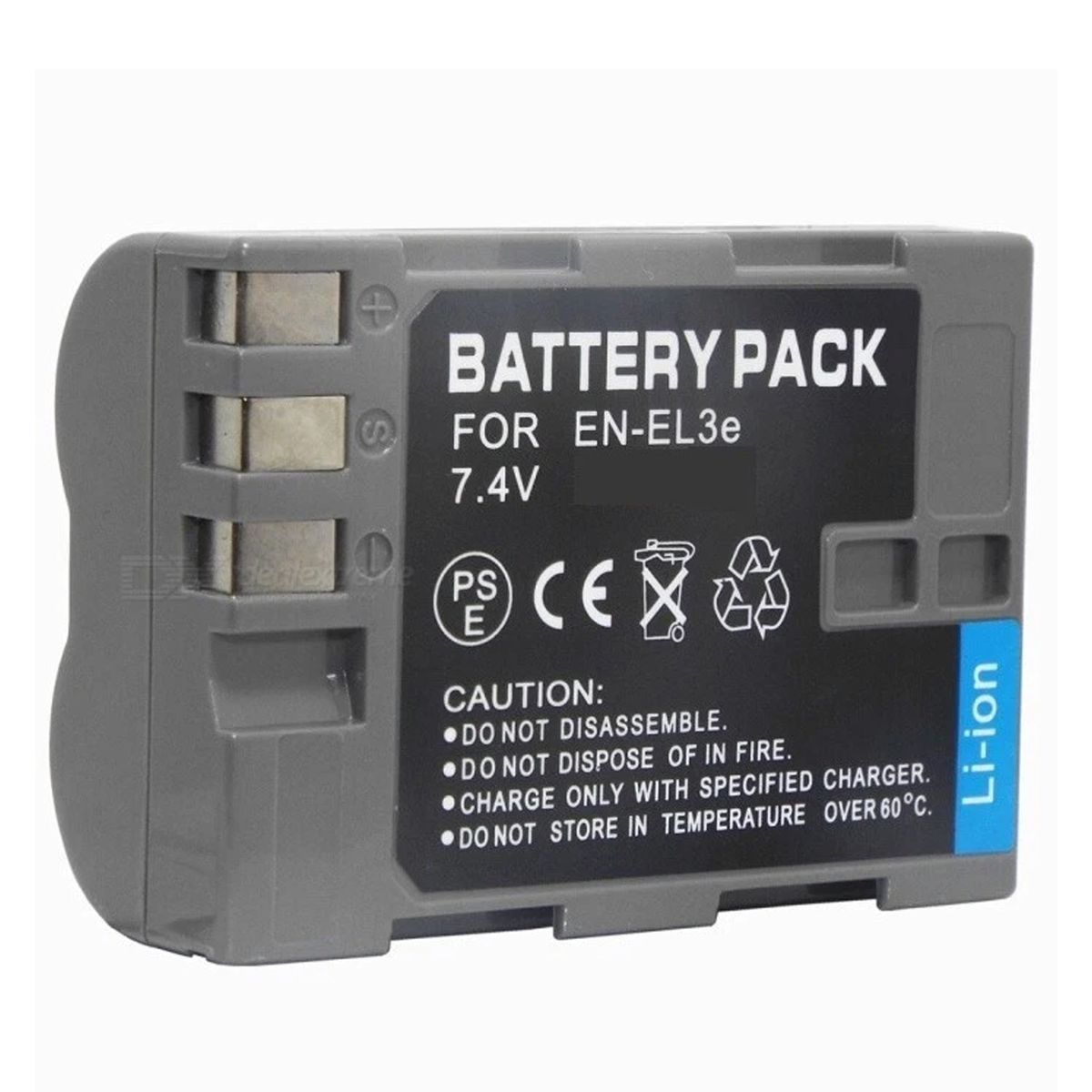 GENERICO - Bateria En el3e Para Nikon D50 D70 D70s D80 D90 D100 D200 D300 D300s D700 y más