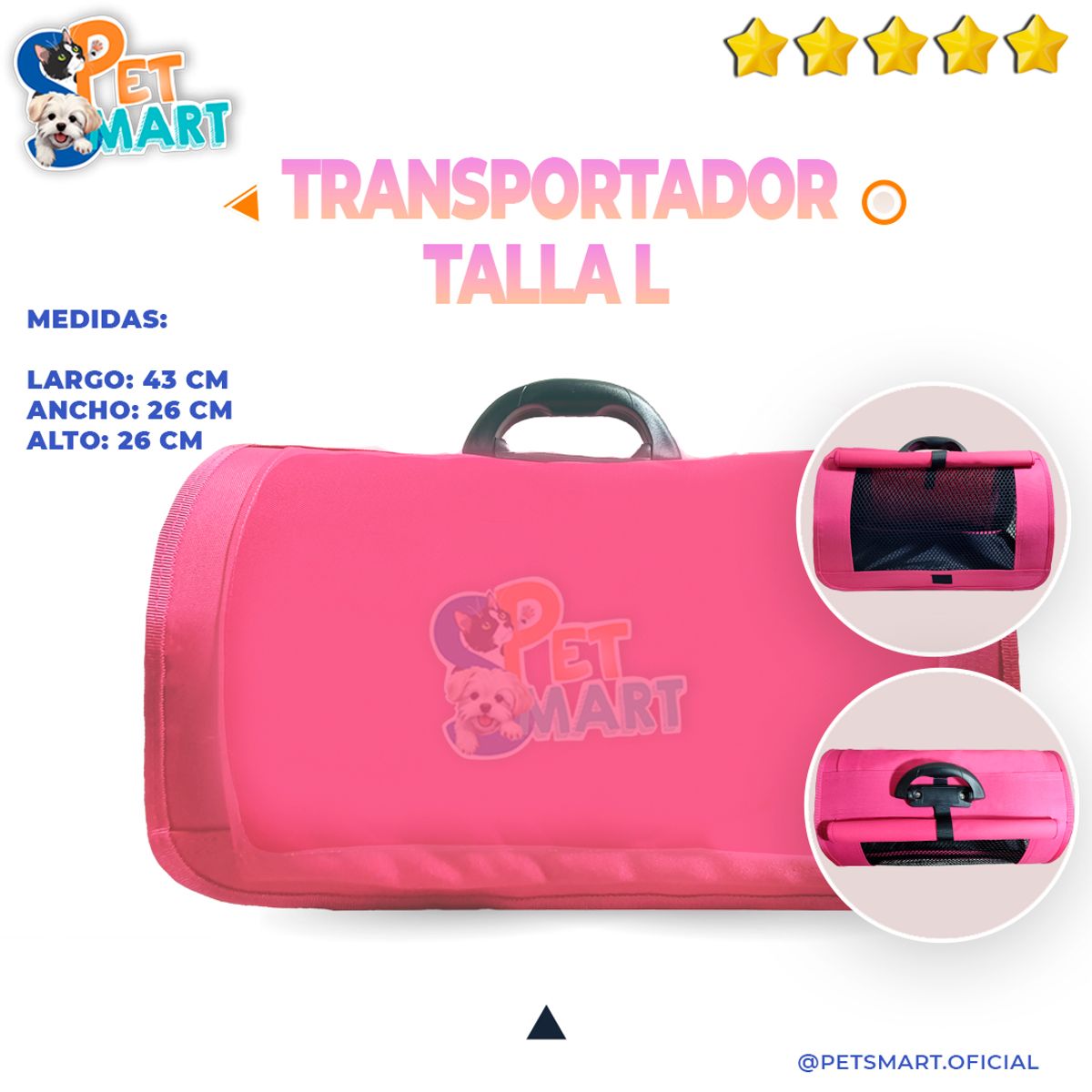 GENERICO - Bolso Portátil Transportador Talla L