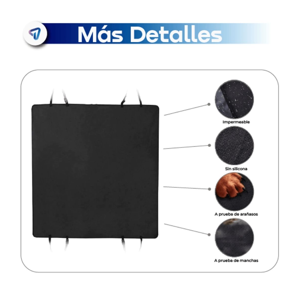 B EQUIP - Forro Protector Asiento B-Equip Mascotas 3 en 1