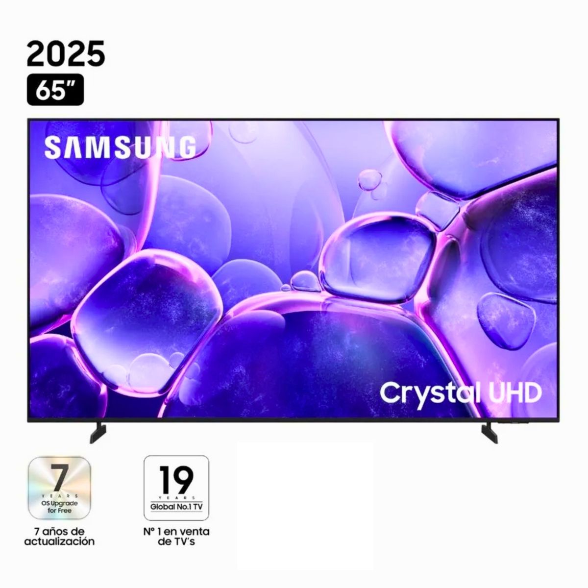 SAMSUNG - Televisor Samsung Crystal 65 UHD 4K Smart TV UN65U8000FGXPE 2025