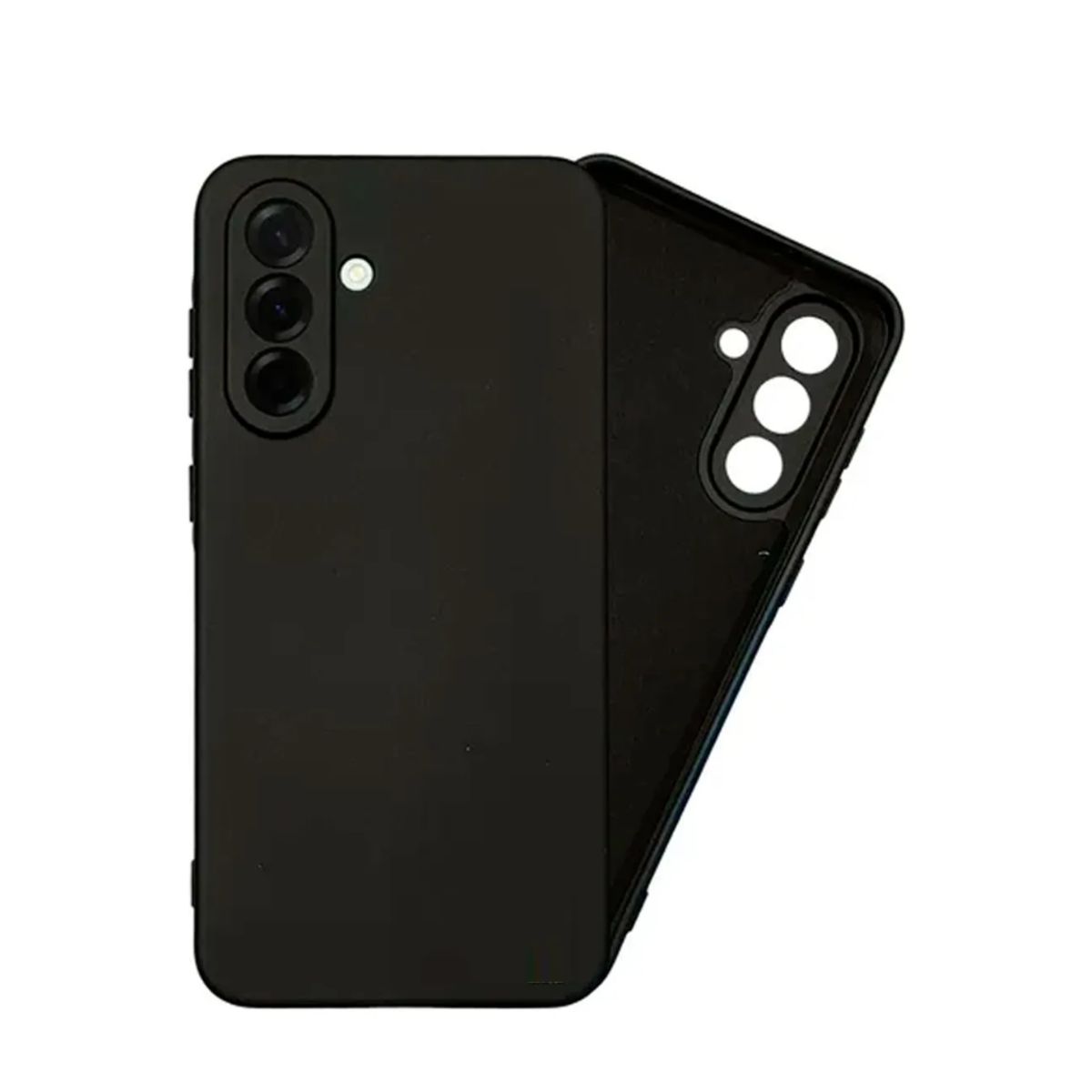 SPACE - Case Silicona para Samsung A56 - NEGRO + MICA