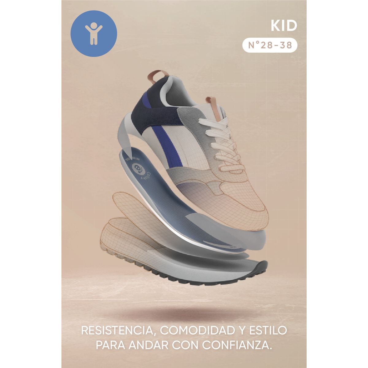 COLLOKY - Zapatilla Deportiva Colloky  Niño 58870310I24 Blanco