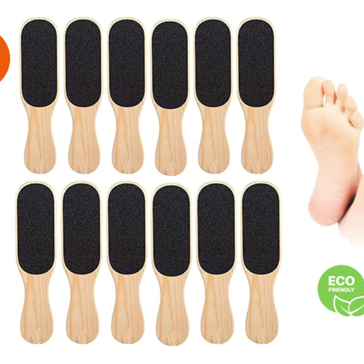 GENERICO - PACK LIMA PARA PIES MADERA X 12 UNIDADES