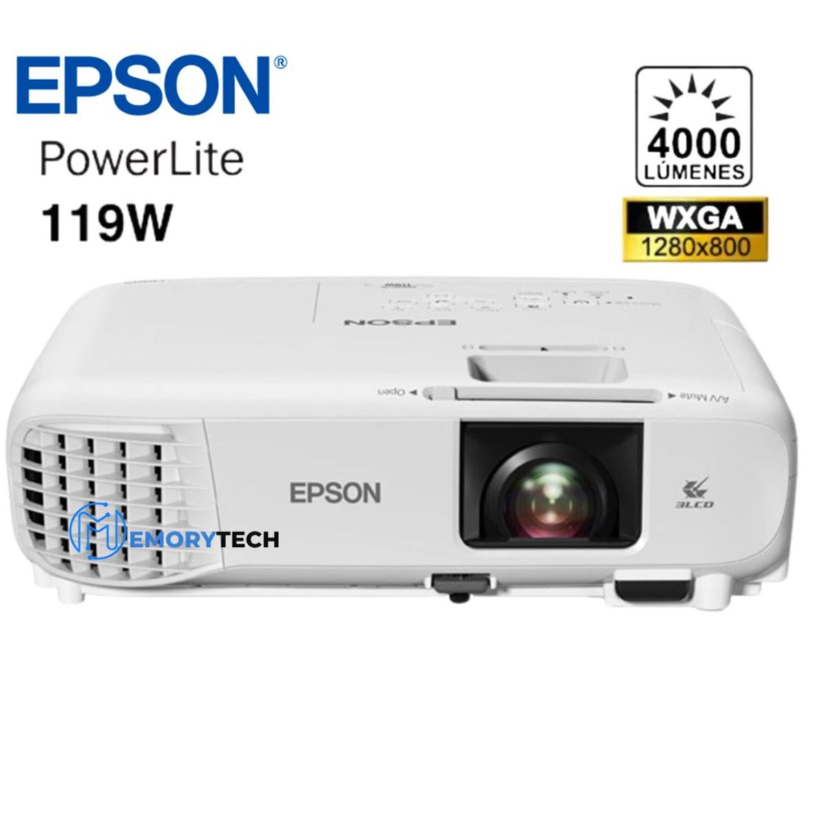 EPSON - PROYECTOR EPSON 119W 3LCD WXGA CON DIAL HDMI 4000LUM V11H985020