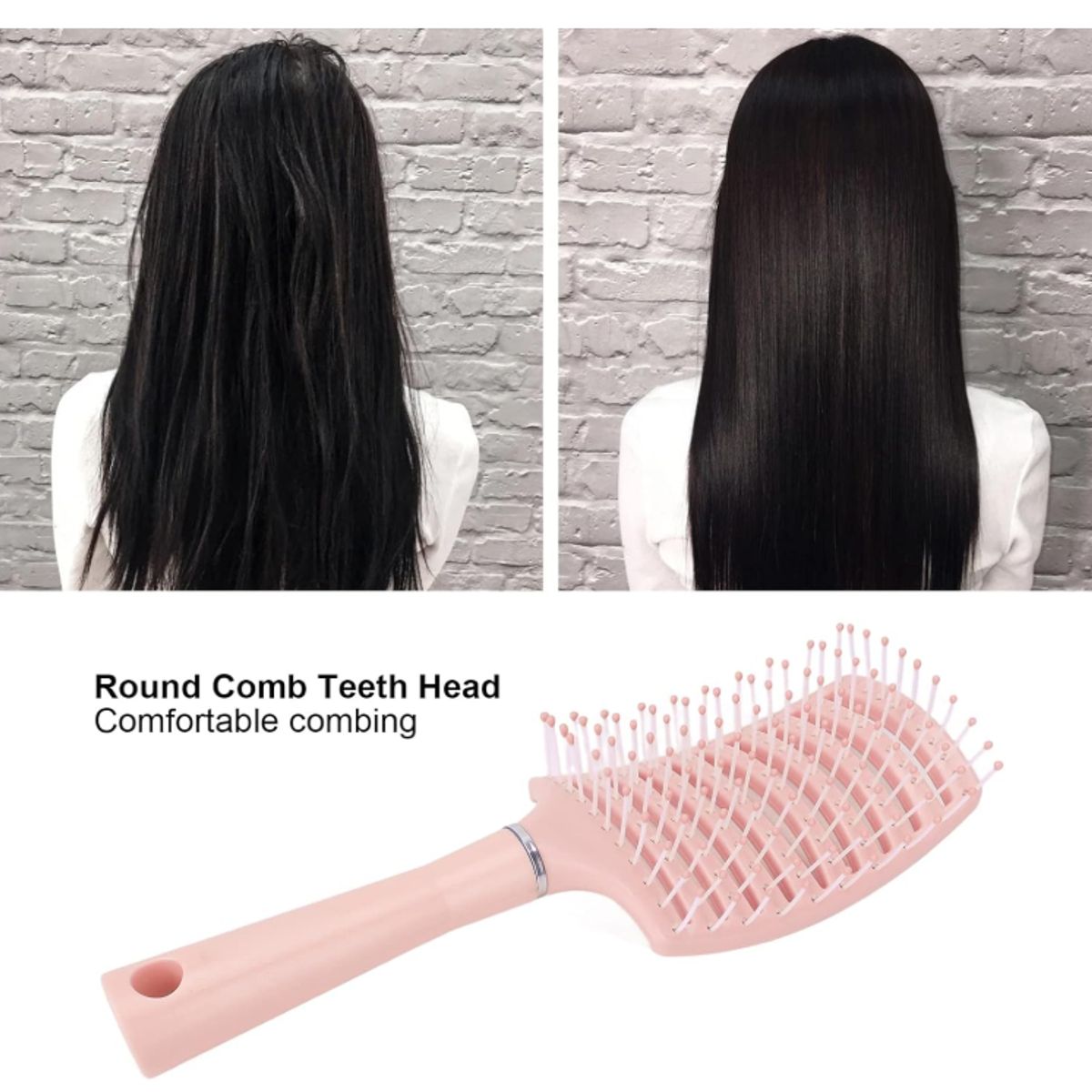 GENERICO - PEINE CEPILLO DE CABELLO DESENREDANTE MASAJEADOR