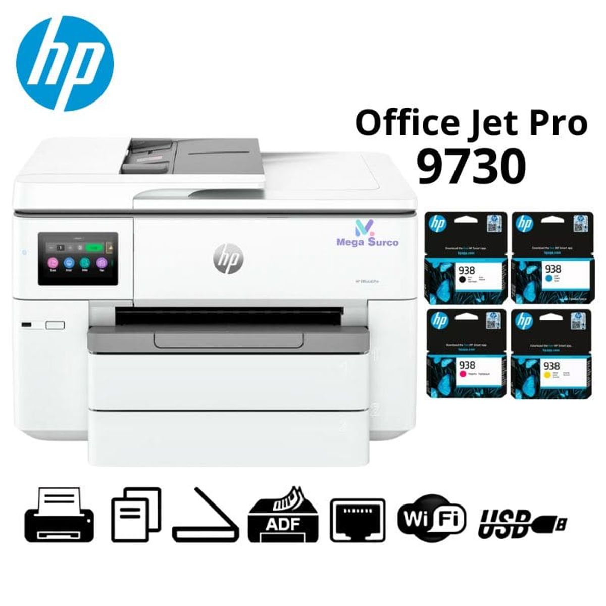 HP - IMPRESORA A3 MULTIFUNCIONAL HP OFFICEJET PRO 9730 COLOR WIFI 537P5C