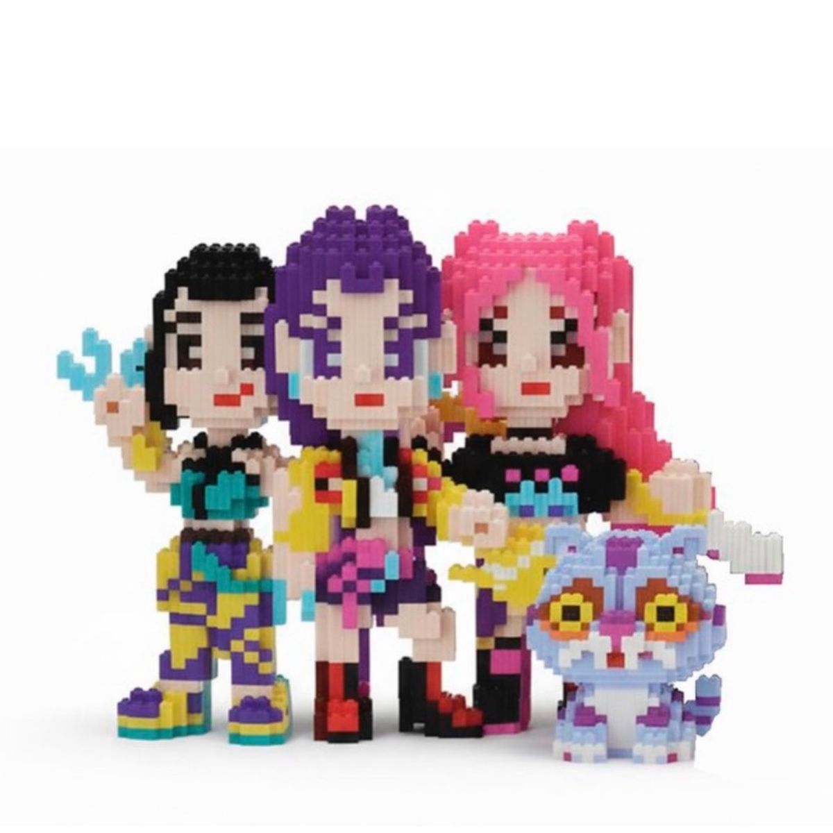 GENERICO - Box De Legos Guerreras Del K-pop- 4 Figuras - 1677 Piezas