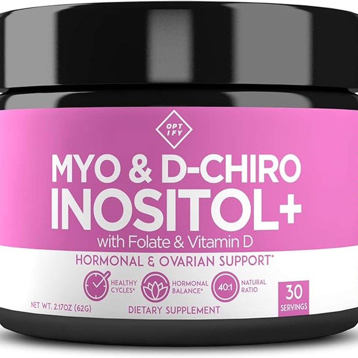 GENERICO - Suplemento de inositol premium  Myo-inositol y D-Chiro Inositol en polvo más folato y vitamina D