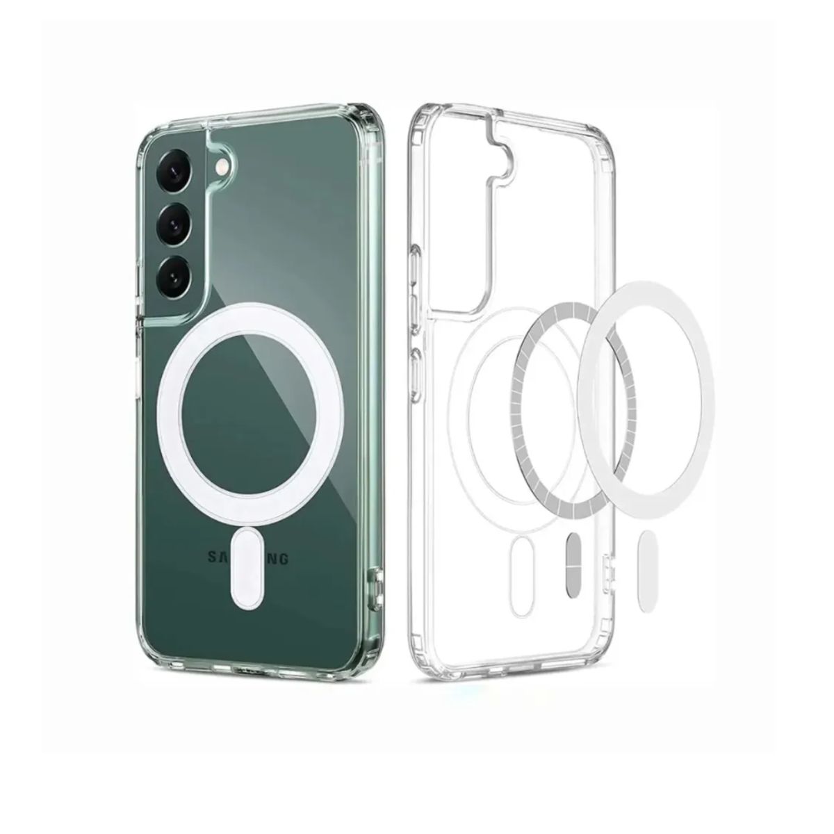 SPACE - case magsafe trasparente para Samsung s24 fe