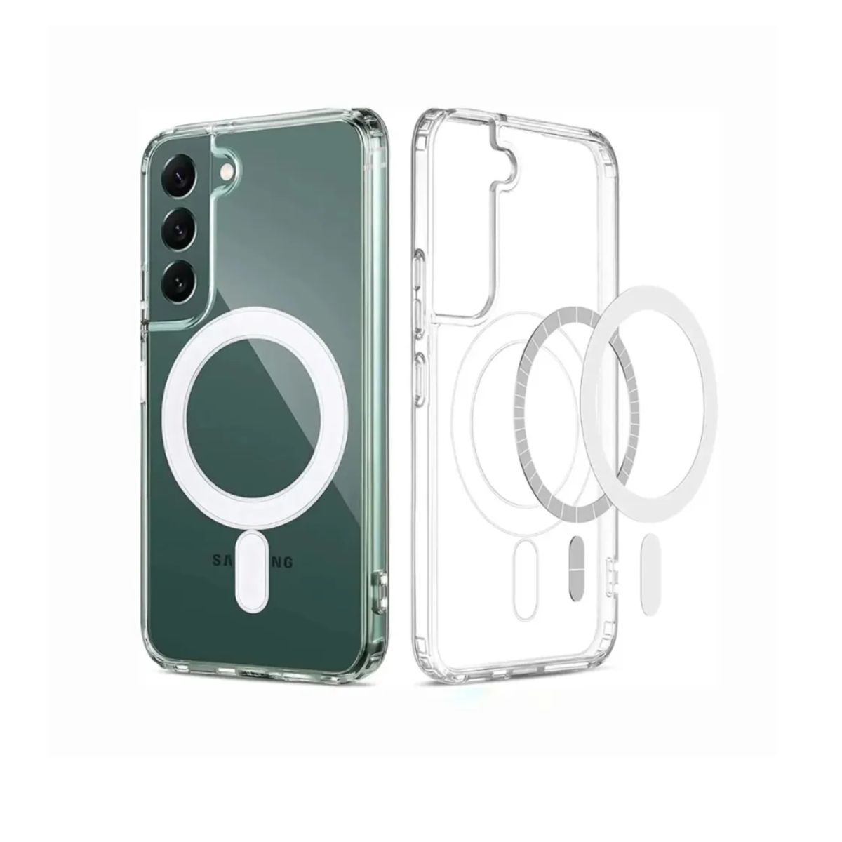 SPACE - case magsafe trasparente para Samsung s24 fe