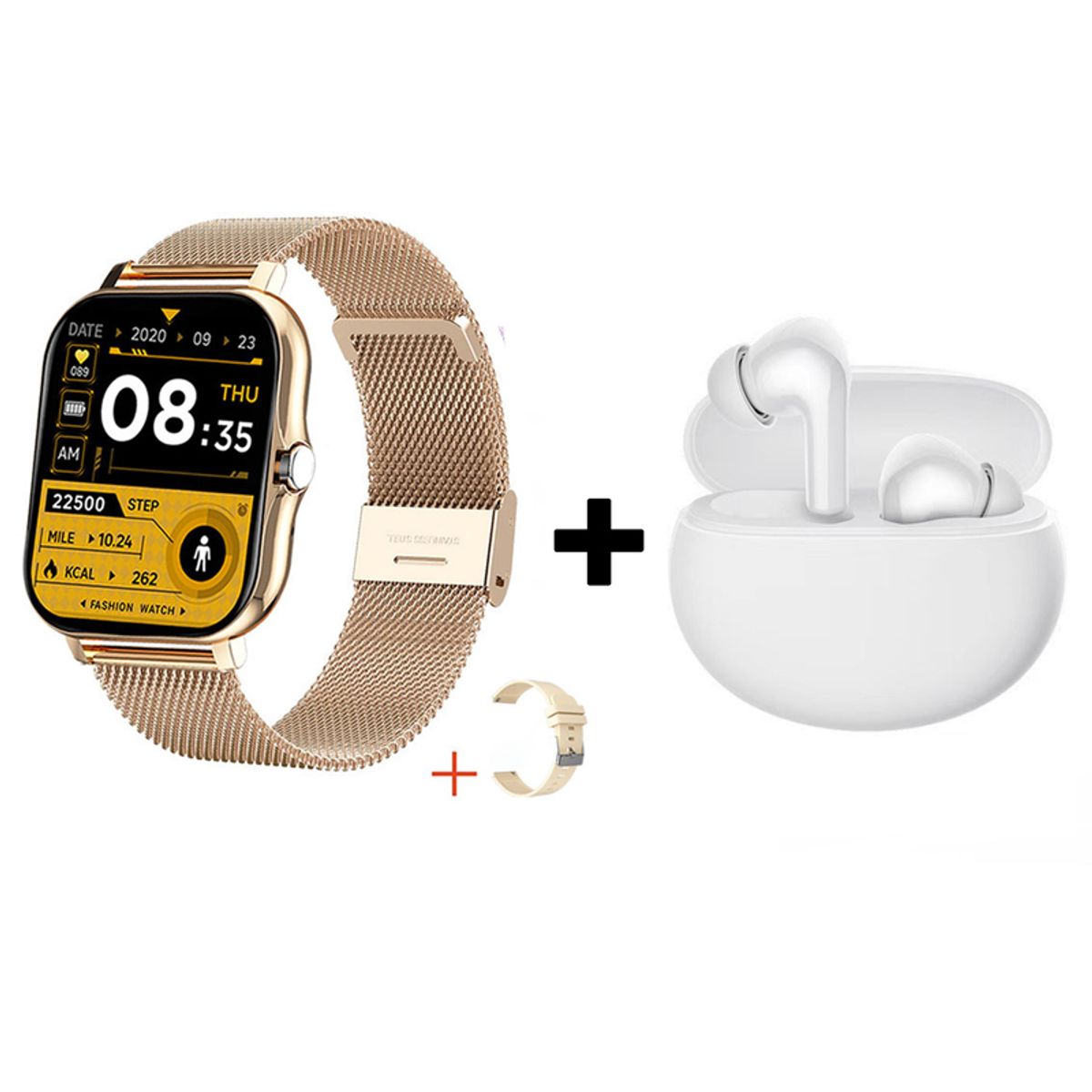 XIAOMI - Audífonos Bluetooth Redmi Buds 4 Active y Reloj Inteligente Y13-Dorado