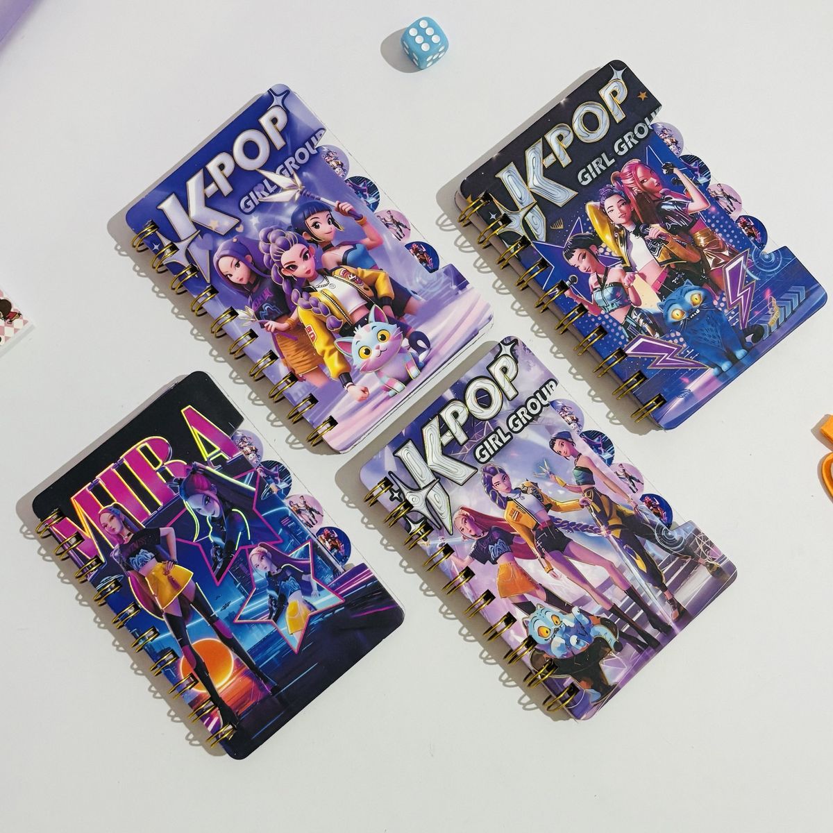 TIOZONEY - 4pcs Cuaderno De Kpop Demon Hunters