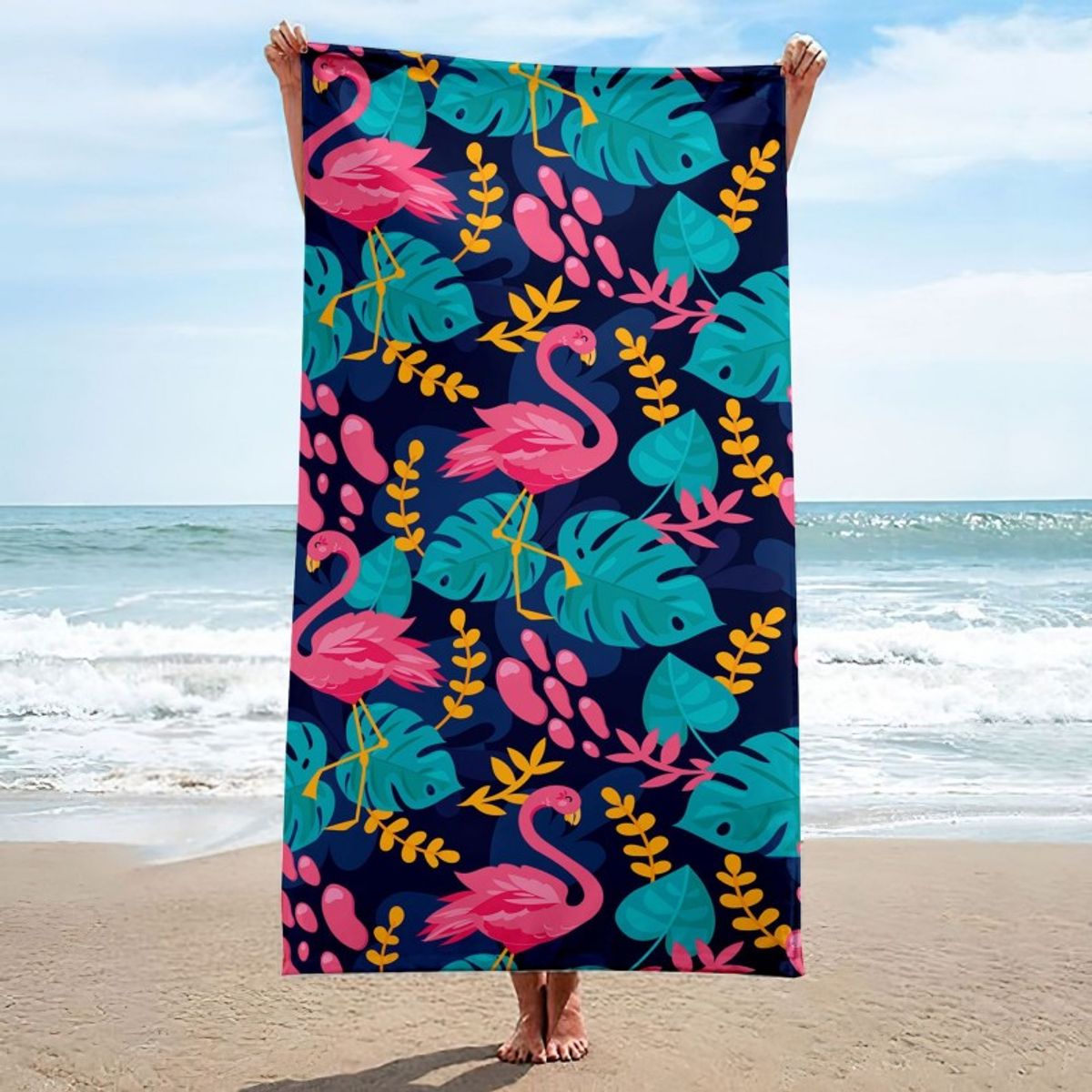 BAALATHKKO5 - Toalla Playa Impresión Toalla De Baño Portátil 15075 Cm - Flamenco