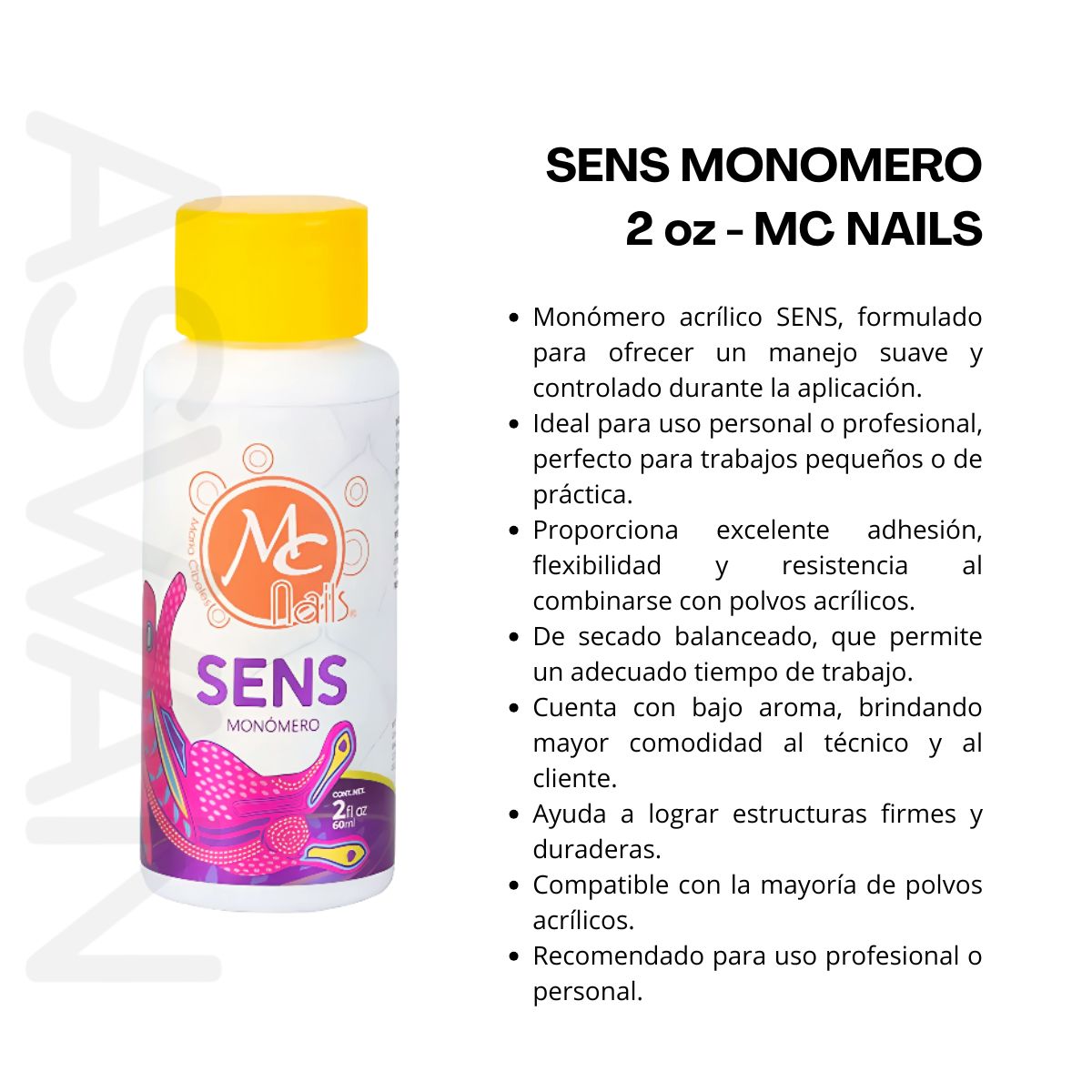 GENERICO - SENS MONOMERO 2 oz - MC NAILS