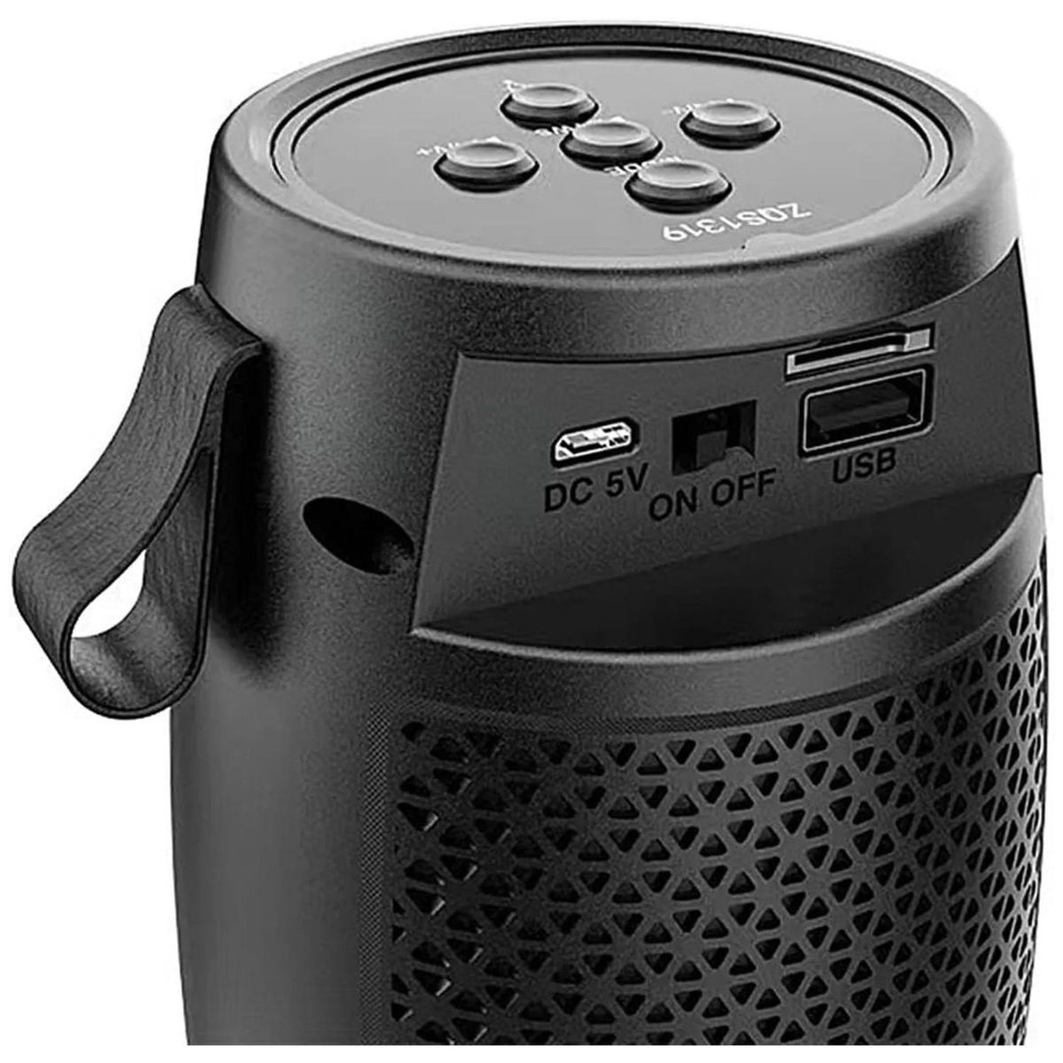 GENERICO - Parlante Portátil Bluetooth con Luz LED Multicolor USB Tarjeta TF y Radio FM 1201