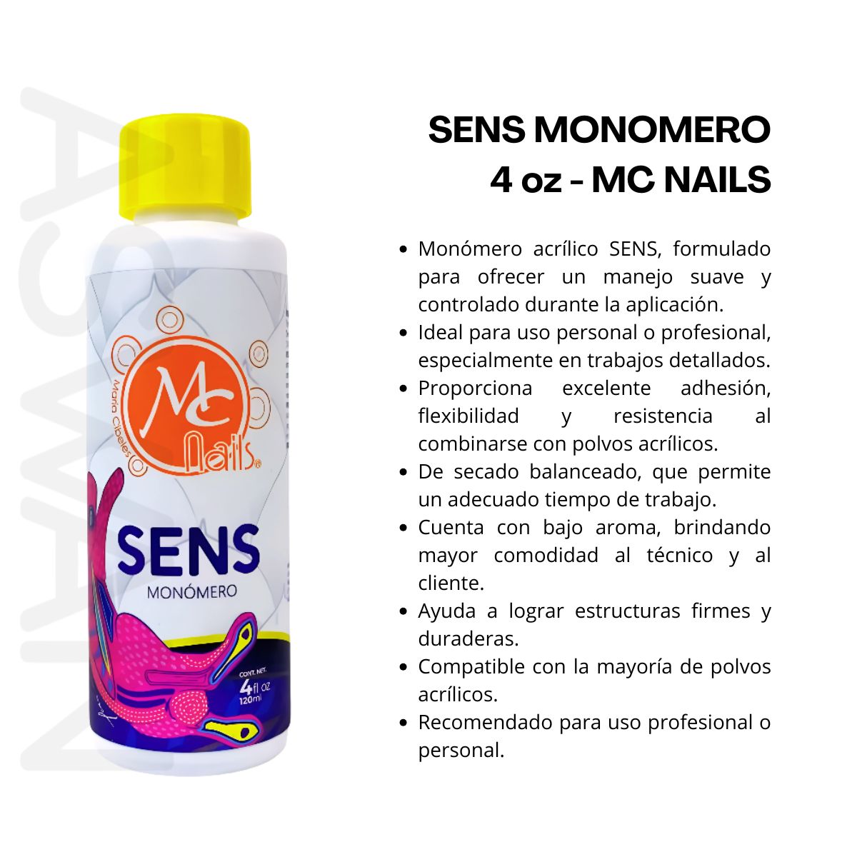 GENERICO - SENS MONOMERO 4 oz - MC NAILS