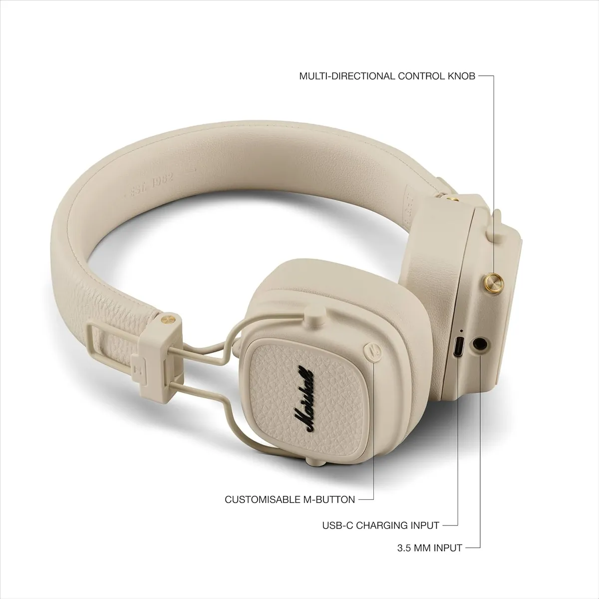 MARSHALL - Marshall Major V On-Ear Wireless Bluetooth Headphones -Reacondicionados