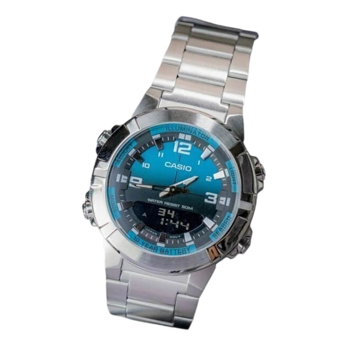 CASIO - Reloj Casio AMW-870DA-2A2VDF Hombre Acero Plateado