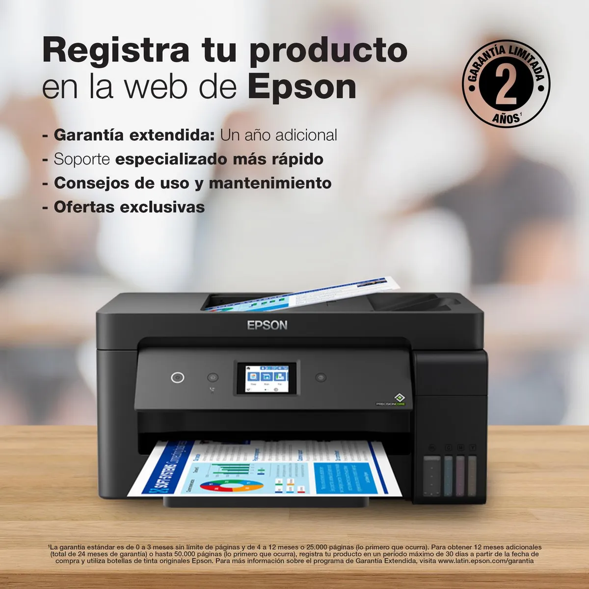 EPSON - Impresora EPSON Multifunción 4 en 1 EcoTank L14150 Wi-Fi A3