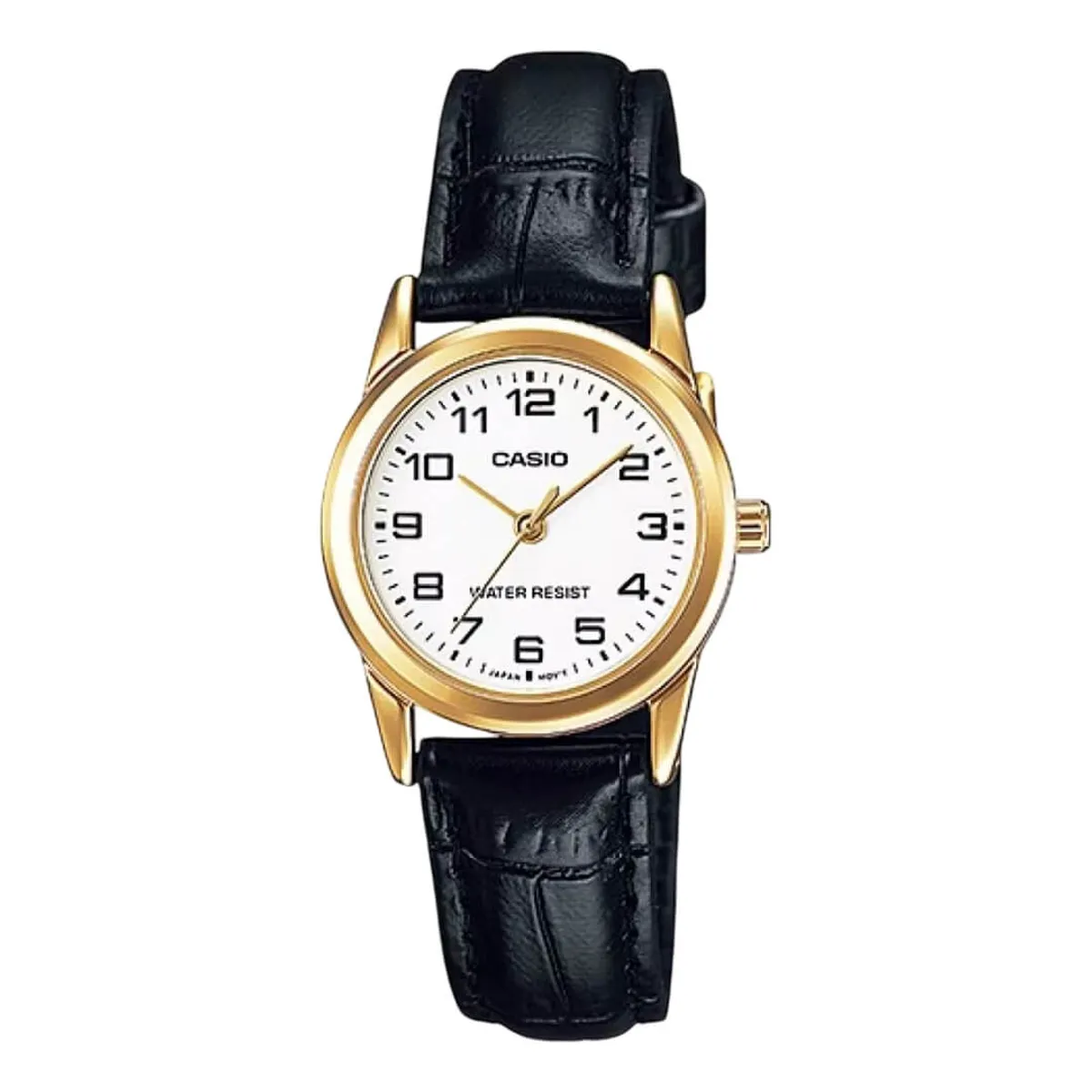 CASIO - Reloj Casio LTP-V001GL-7B Mujer Cuero Negro / Blanco