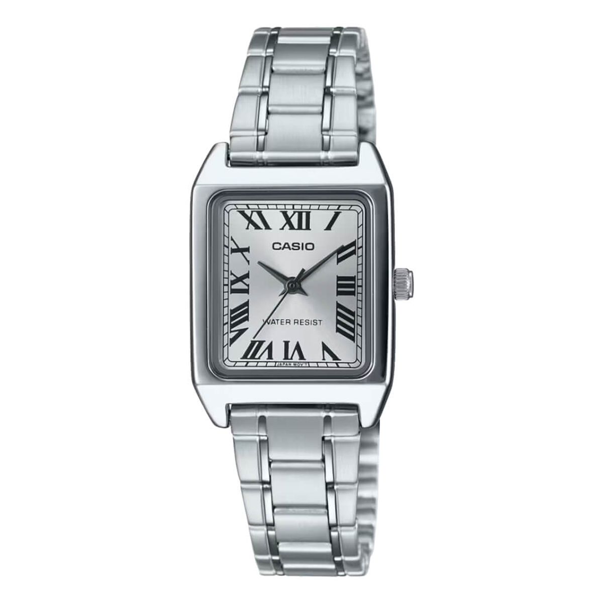 CASIO - Reloj Casio LTP-V007L-7B2 Mujer Cuero Marrón / Blanco