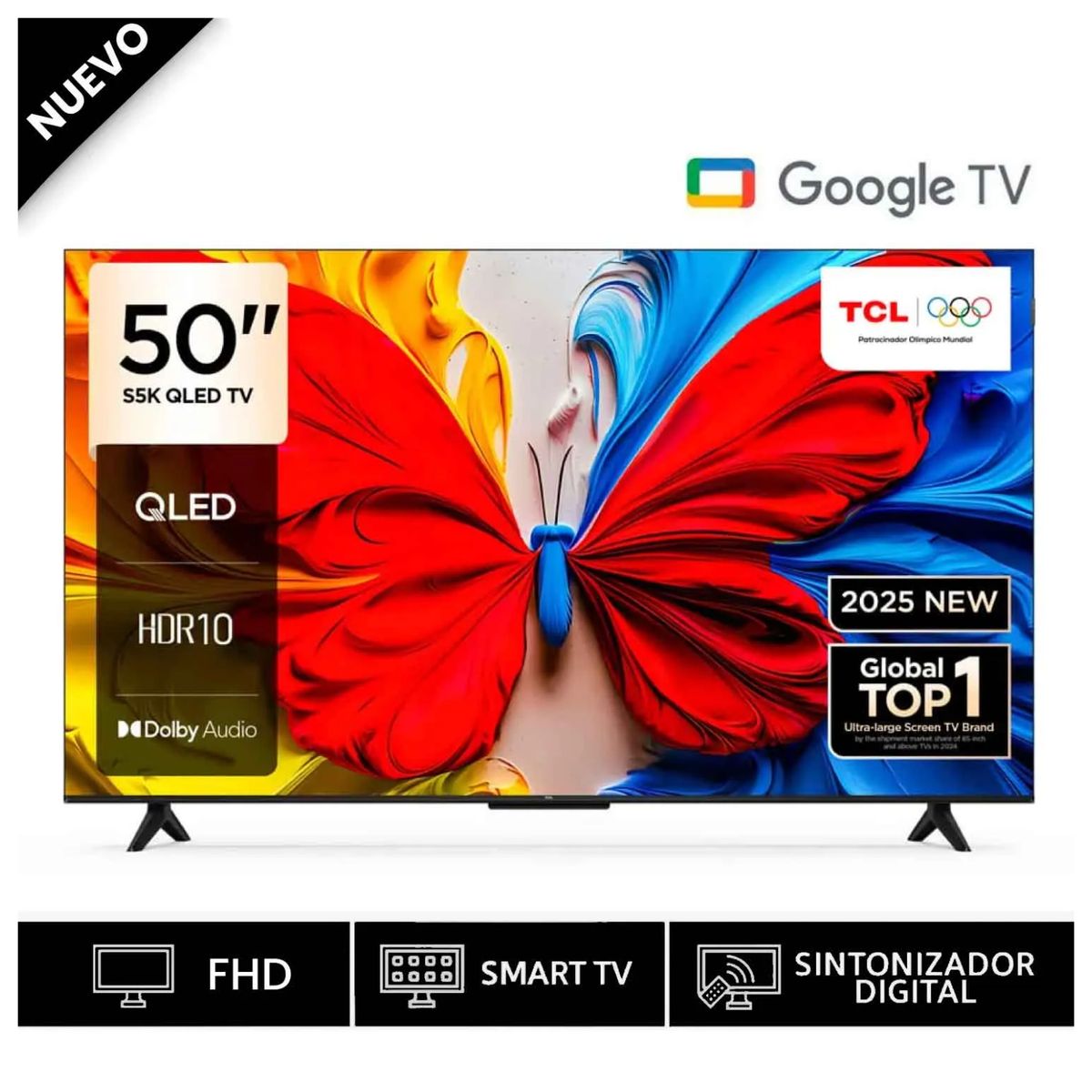 TCL - TELEVISOR TCL 50 50S5K QLED FHD